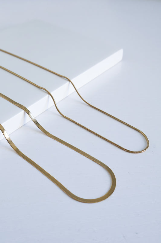 Golden Snake Chain Necklace