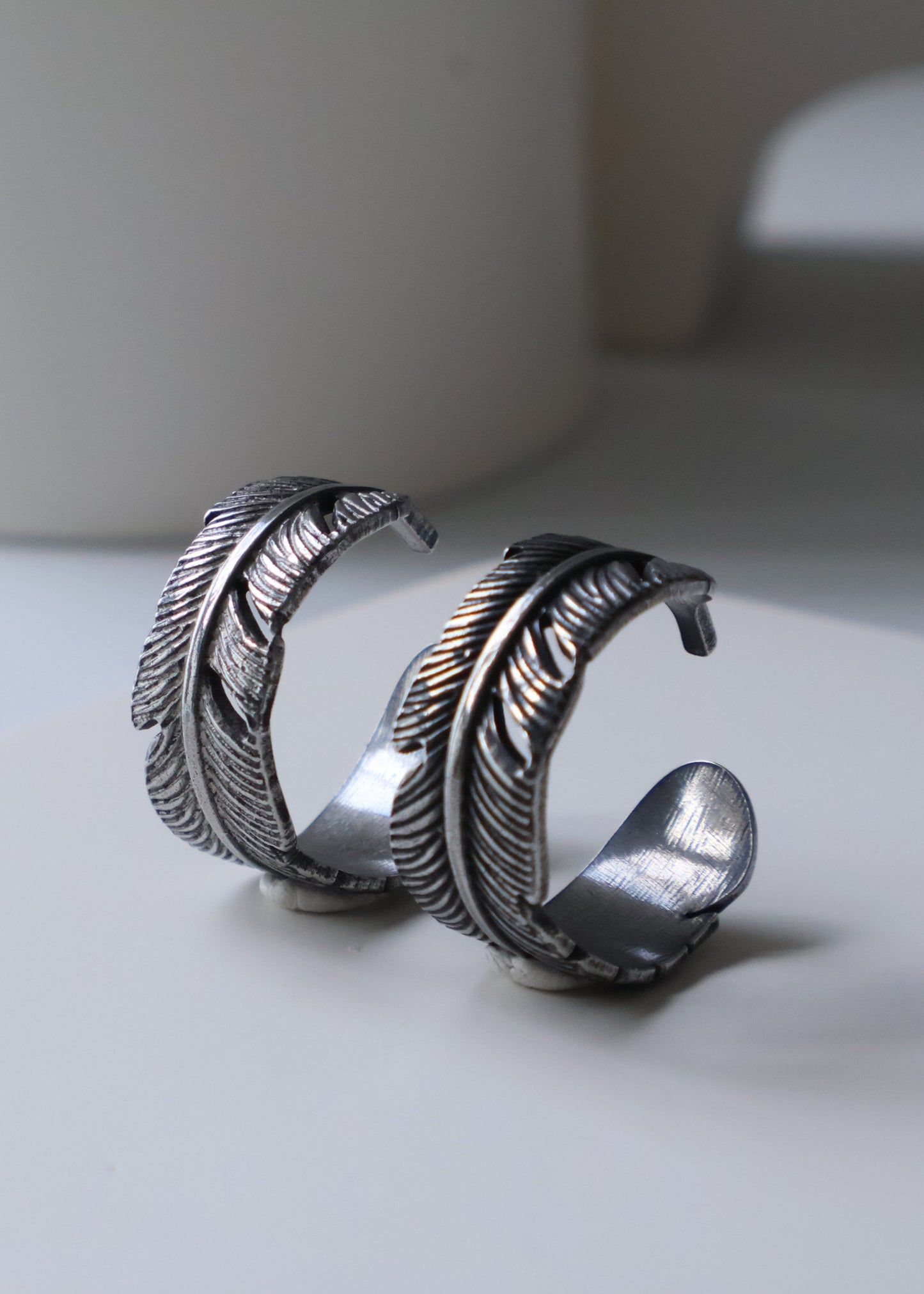 Vintage Plume Adjustable Ring