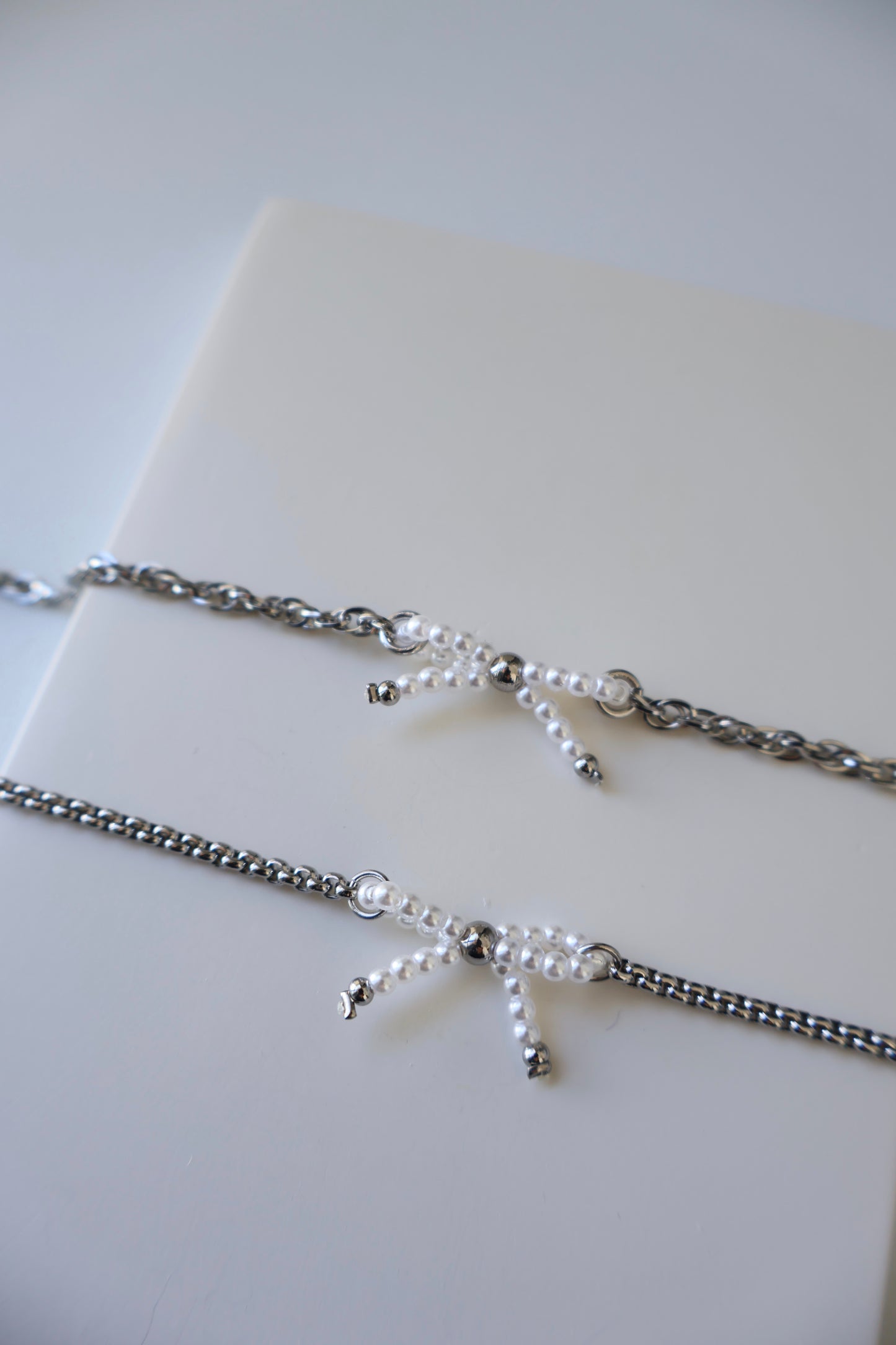 [HANDMADE] Pearl Ribbon Bracelet